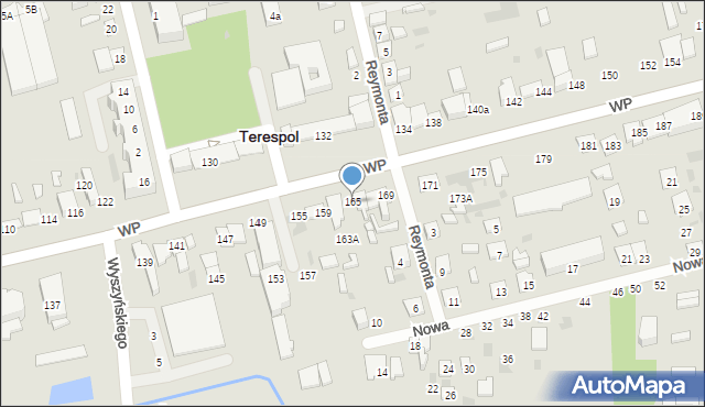 Terespol, Wojska Polskiego, 165, mapa Terespol