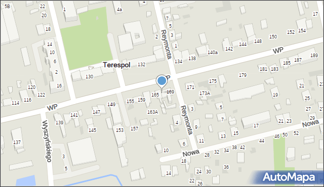 Terespol, Wojska Polskiego, 167, mapa Terespol