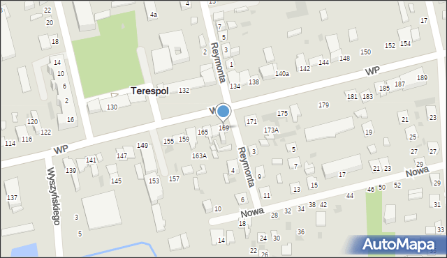 Terespol, Wojska Polskiego, 169, mapa Terespol