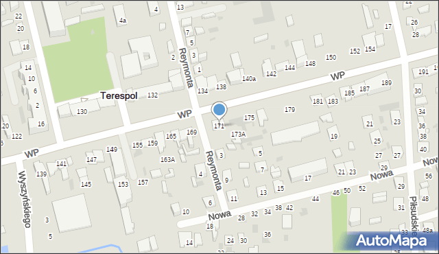 Terespol, Wojska Polskiego, 171, mapa Terespol