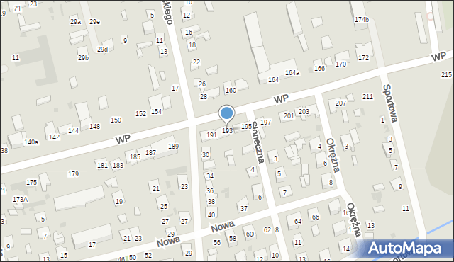 Terespol, Wojska Polskiego, 193, mapa Terespol