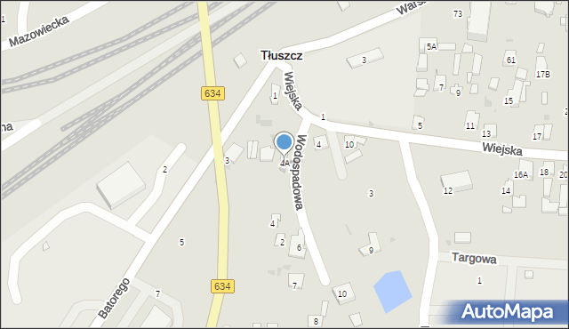 Tłuszcz, Wodospadowa, 4A, mapa Tłuszcz