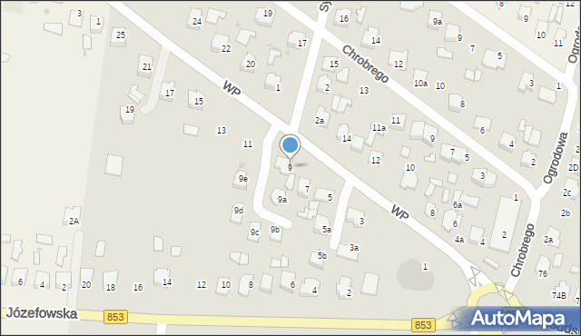 Tomaszów Lubelski, Wojska Polskiego, 9, mapa Tomaszów Lubelski
