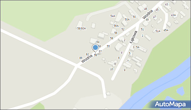 Tomaszów Mazowiecki, Wodna, 59, mapa Tomaszów Mazowiecki