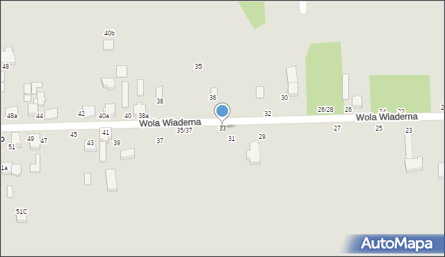 Tomaszów Mazowiecki, Wola Wiaderna, 33, mapa Tomaszów Mazowiecki