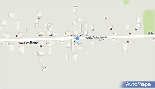 Tomaszów Mazowiecki, Wola Wiaderna, 39, mapa Tomaszów Mazowiecki
