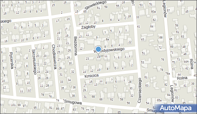 Tomaszów Mazowiecki, Wołodyjowskiego Michała, 13, mapa Tomaszów Mazowiecki