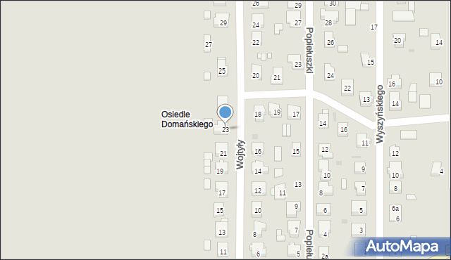 Trzcianka, Wojtyły Karola, 23, mapa Trzcianka