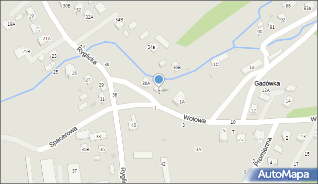 Tuchów, Wołowa, 2, mapa Tuchów