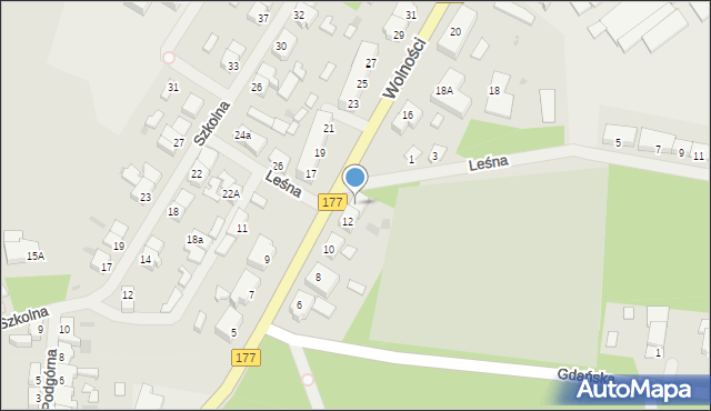 Tuczno, Wolności, 14, mapa Tuczno