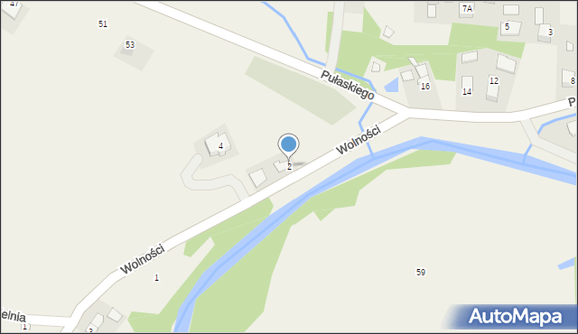 Tylicz, Wolności, 2, mapa Tylicz