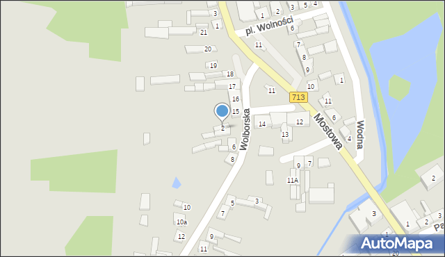 Ujazd, Wolborska, 2, mapa Ujazd