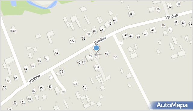 Urzędów, Wodna, 61, mapa Urzędów