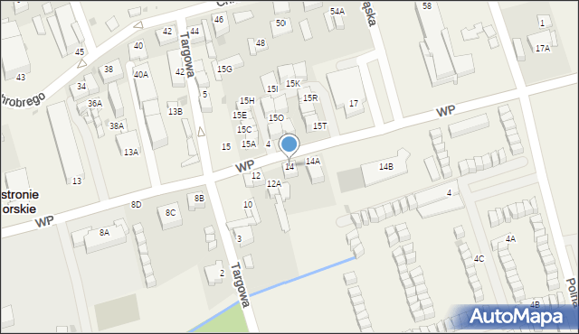 Ustronie Morskie, Wojska Polskiego, 14, mapa Ustronie Morskie