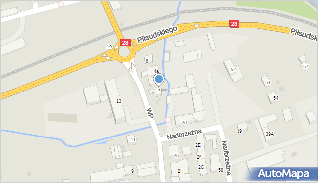 Wadowice, Wojska Polskiego, 2, mapa Wadowice