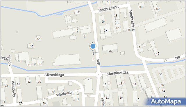 Wadowice, Wojska Polskiego, 3, mapa Wadowice