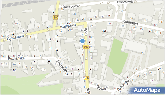 Wągrowiec, Wojska Polskiego, 7, mapa Wągrowiec