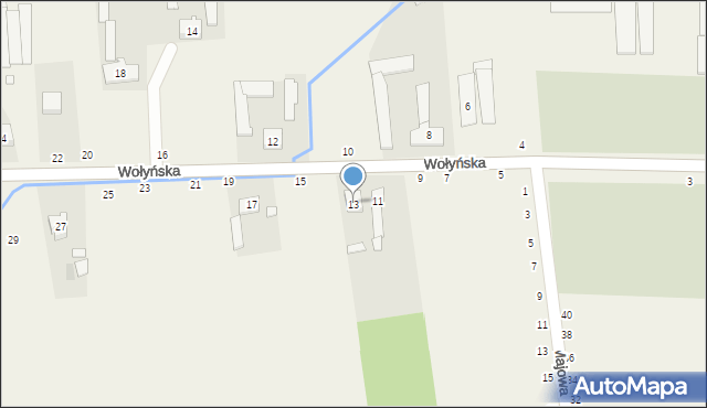 Wapiennik, Wołyńska, 13, mapa Wapiennik