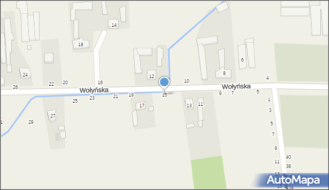 Wapiennik, Wołyńska, 15, mapa Wapiennik