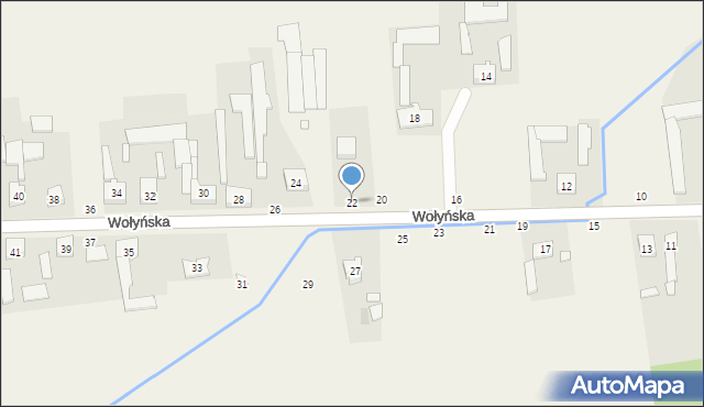 Wapiennik, Wołyńska, 22, mapa Wapiennik