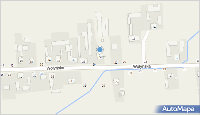 Wapiennik, Wołyńska, 24, mapa Wapiennik