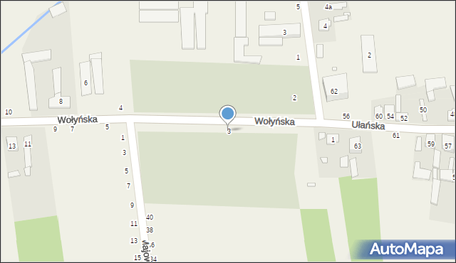 Wapiennik, Wołyńska, 3, mapa Wapiennik