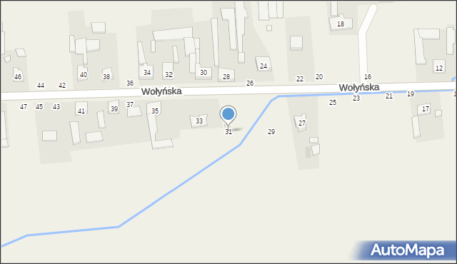 Wapiennik, Wołyńska, 31, mapa Wapiennik