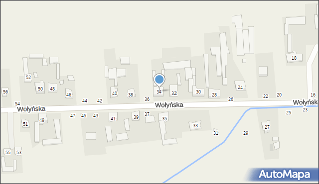 Wapiennik, Wołyńska, 34, mapa Wapiennik