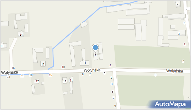 Wapiennik, Wołyńska, 6, mapa Wapiennik