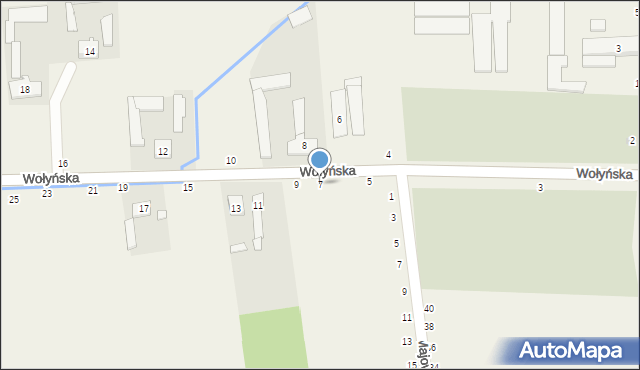 Wapiennik, Wołyńska, 7, mapa Wapiennik