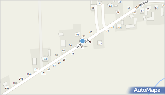 Wapiennik, Wołyńska, 81, mapa Wapiennik