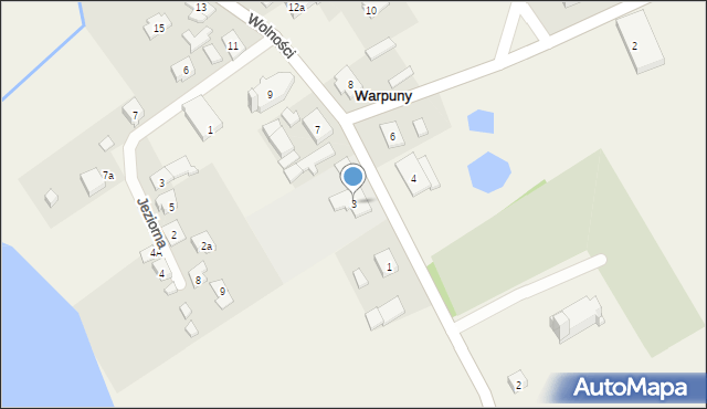 Warpuny, Wolności, 3, mapa Warpuny