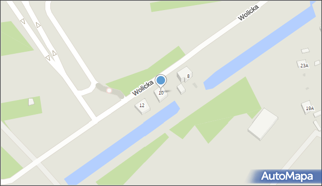 Warszawa, Wolicka, 10, mapa Warszawy