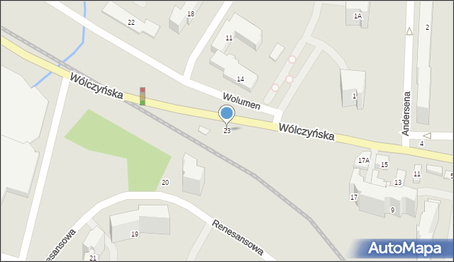 Warszawa, Wólczyńska, 23, mapa Warszawy