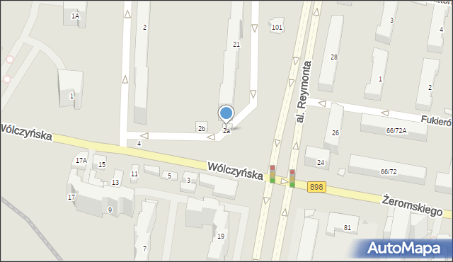 Warszawa, Wólczyńska, 2a, mapa Warszawy