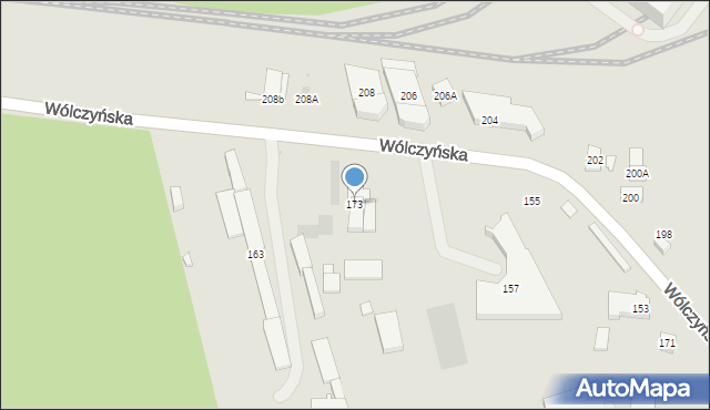 Warszawa, Wólczyńska, 173, mapa Warszawy