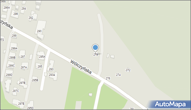 Warszawa, Wólczyńska, 278, mapa Warszawy