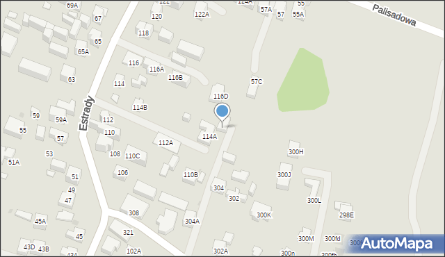 Warszawa, Wólczyńska, 304D, mapa Warszawy