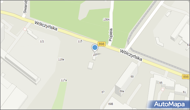 Warszawa, Wólczyńska, 107, mapa Warszawy