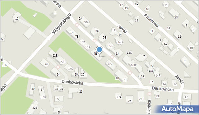 Warszawa, Wóycickiego Kazimierza, 7F, mapa Warszawy