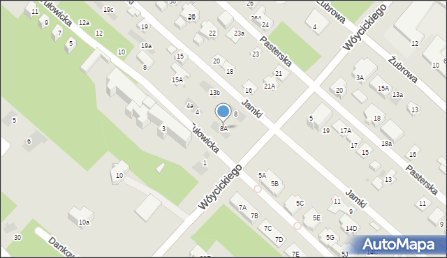 Warszawa, Wóycickiego Kazimierza, 8A, mapa Warszawy