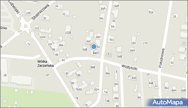 Warszawa, Wojtyszki Wacława, 7, mapa Warszawy