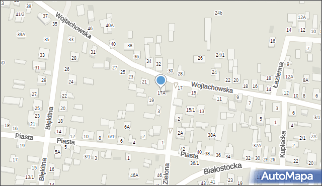 Wasilków, Wojtachowska, 17A, mapa Wasilków