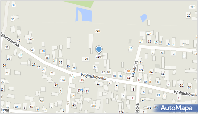 Wasilków, Wojtachowska, 24/1, mapa Wasilków