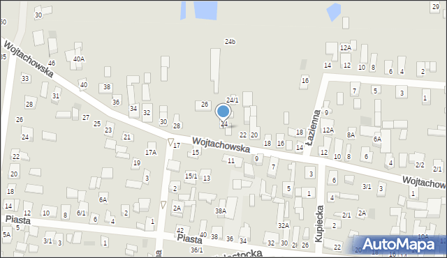 Wasilków, Wojtachowska, 24A, mapa Wasilków