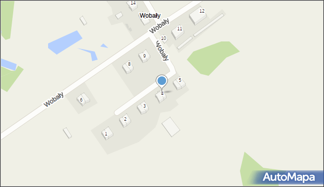 Wobały, Wobały, 4, mapa Wobały