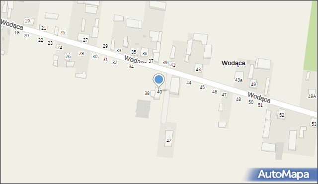 Wodąca, Wodąca, 40, mapa Wodąca