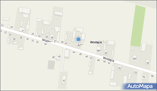 Wodąca, Wodąca, 43, mapa Wodąca