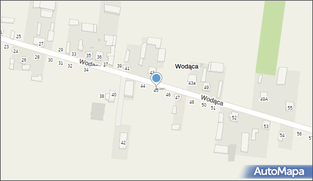 Wodąca, Wodąca, 45, mapa Wodąca