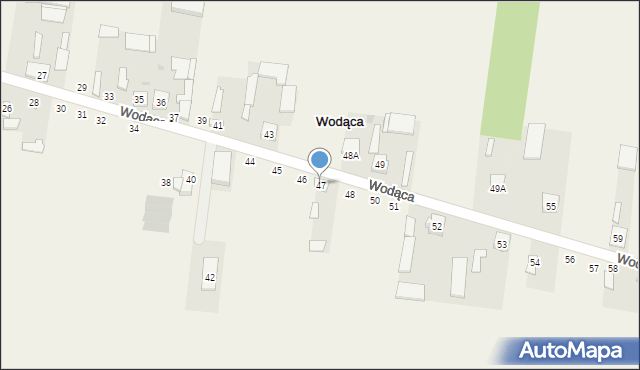 Wodąca, Wodąca, 47, mapa Wodąca